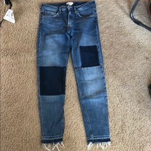 HM Patchwork Skinny Jeans